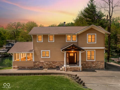 Front exterior at 7888 Laurel Drive, Nineveh, IN