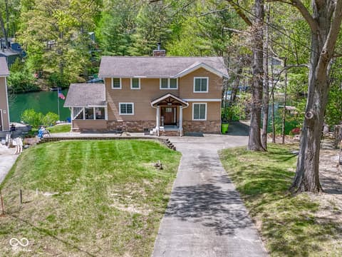 Front exterior at 7888 Laurel Drive, Nineveh, IN