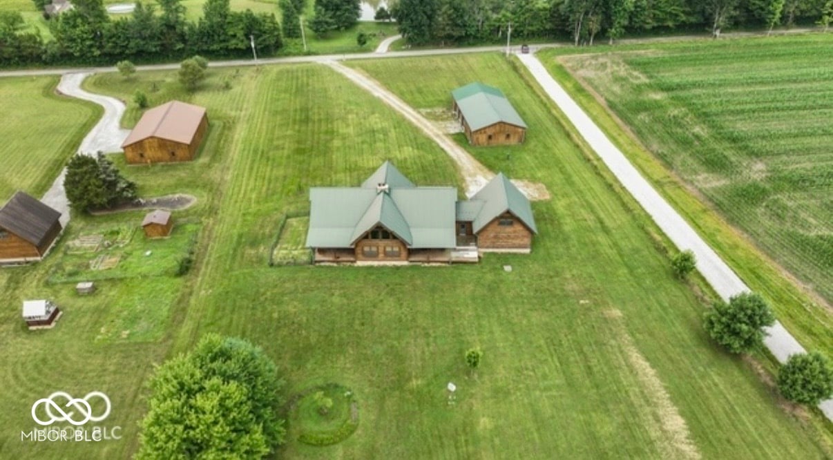 Aerial view at 4210 S County Road 400 E, North Vernon, IN