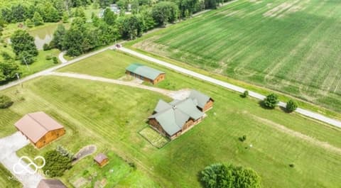 Aerial view at 4210 S County Road 400 E, North Vernon, IN