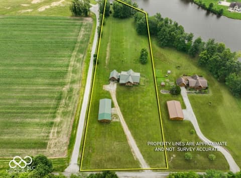 Aerial view at 4210 S County Road 400 E, North Vernon, IN