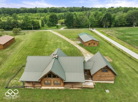 Aerial view at 4210 S County Road 400 E, North Vernon, IN