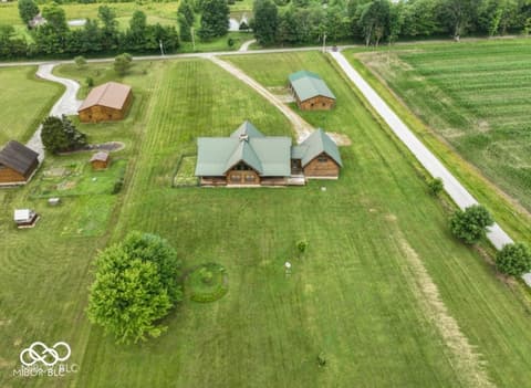 Aerial view at 4210 S County Road 400 E, North Vernon, IN