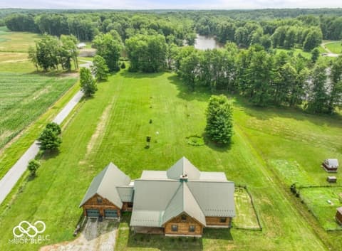 Aerial view at 4210 S County Road 400 E, North Vernon, IN