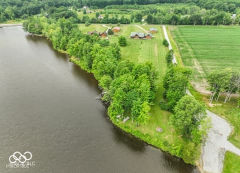 Aerial view at 4210 S County Road 400 E, North Vernon, IN