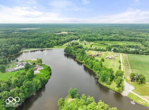 Aerial view at 4210 S County Road 400 E, North Vernon, IN