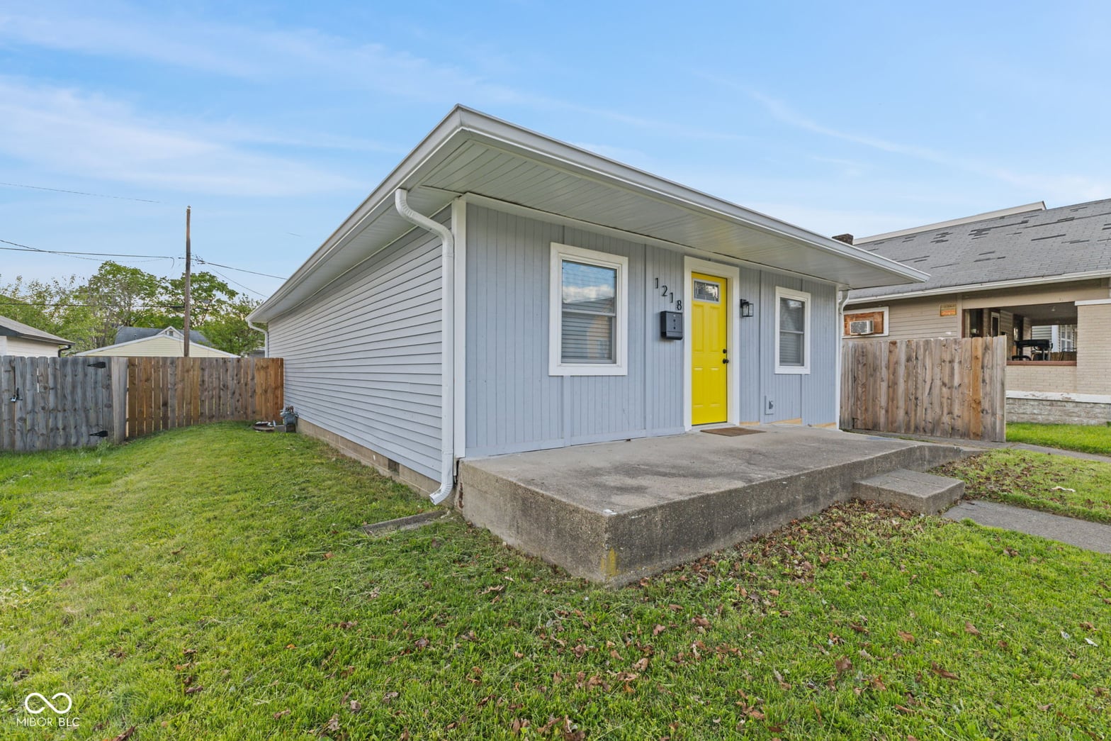 Front exterior at 1218 Harlan Street, Indianapolis, IN