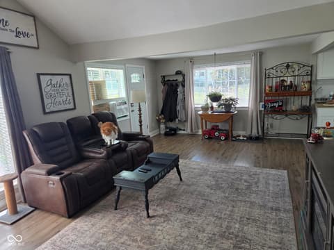 Living room at 114 National Avenue, Indianapolis, IN