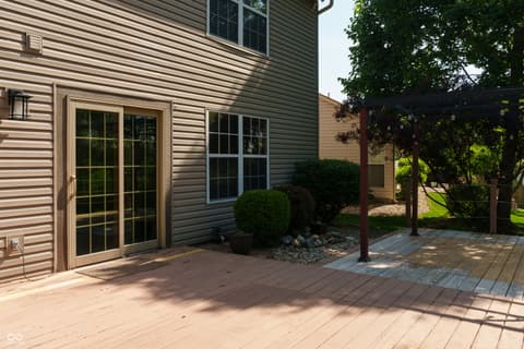 Outdoor living area at 515 Buffalo Run Drive, Indianapolis, IN