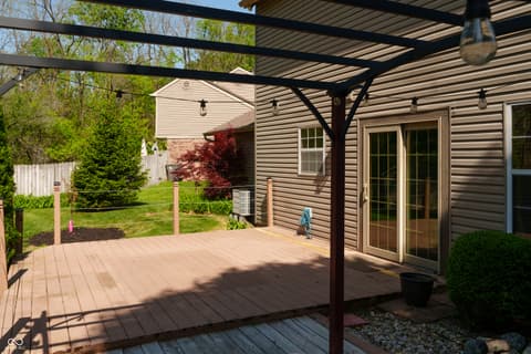 Outdoor living area at 515 Buffalo Run Drive, Indianapolis, IN