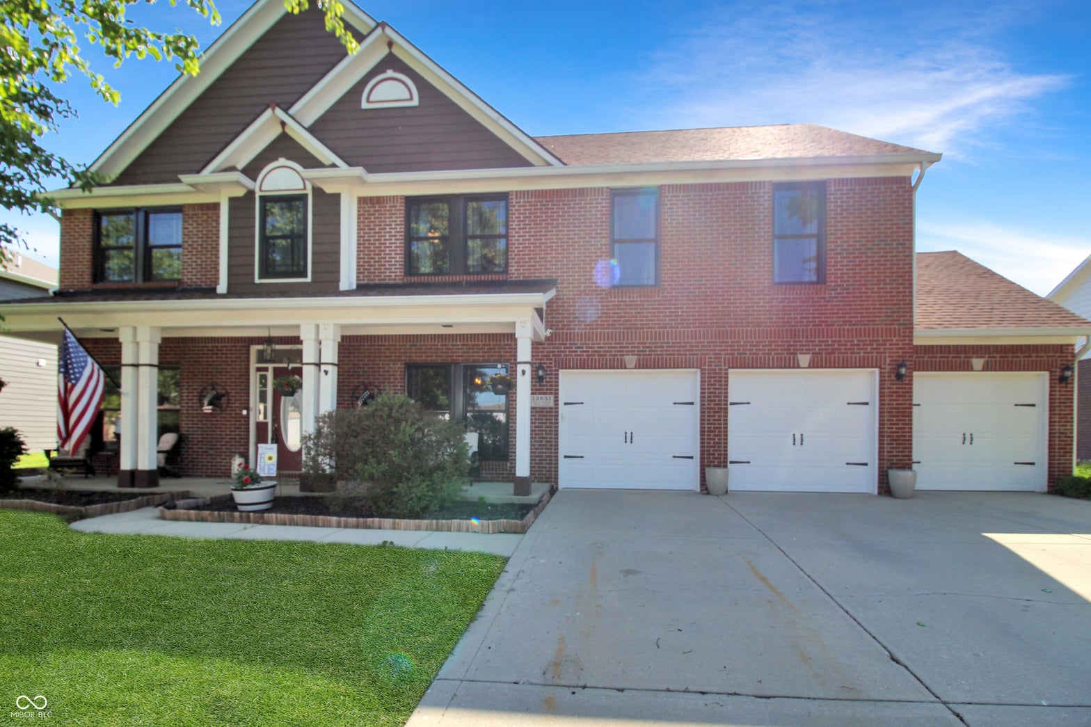 Front exterior at 13851 N Layton Mills Court, Camby, IN