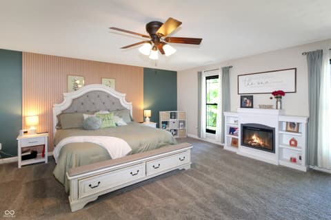 Primary bedroom at 13851 N Layton Mills Court, Camby, IN