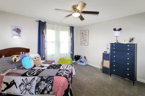 Bedroom at 13851 N Layton Mills Court, Camby, IN