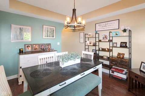 Dining room at 13851 N Layton Mills Court, Camby, IN
