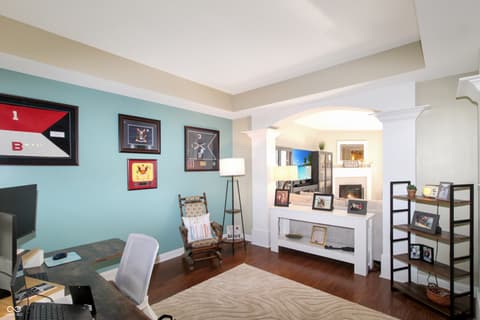 Home office at 13851 N Layton Mills Court, Camby, IN