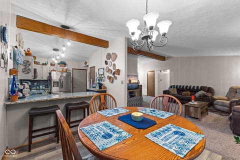 Dining room at 3727 Oil Creek Drive, Indianapolis, IN