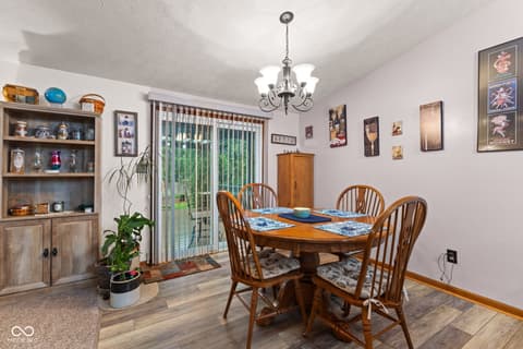 Dining room at 3727 Oil Creek Drive, Indianapolis, IN