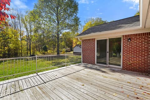 Outdoor living area at 6991 N Baltimore Road, Monrovia, IN