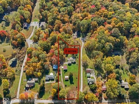 Aerial view at 6991 N Baltimore Road, Monrovia, IN