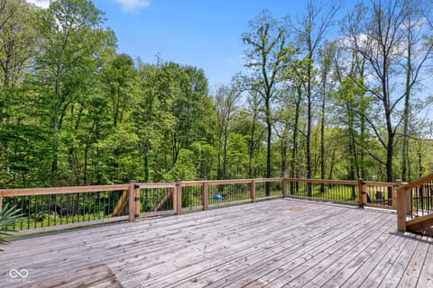 Outdoor living area at 755 Gatesville Road, Morgantown, IN