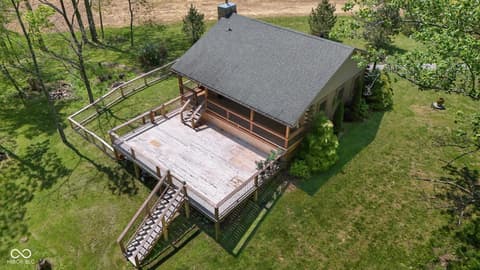Aerial view at 755 Gatesville Road, Morgantown, IN