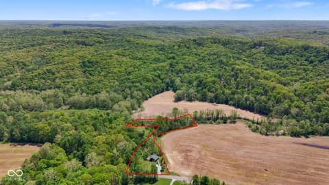 Aerial view at 755 Gatesville Road, Morgantown, IN