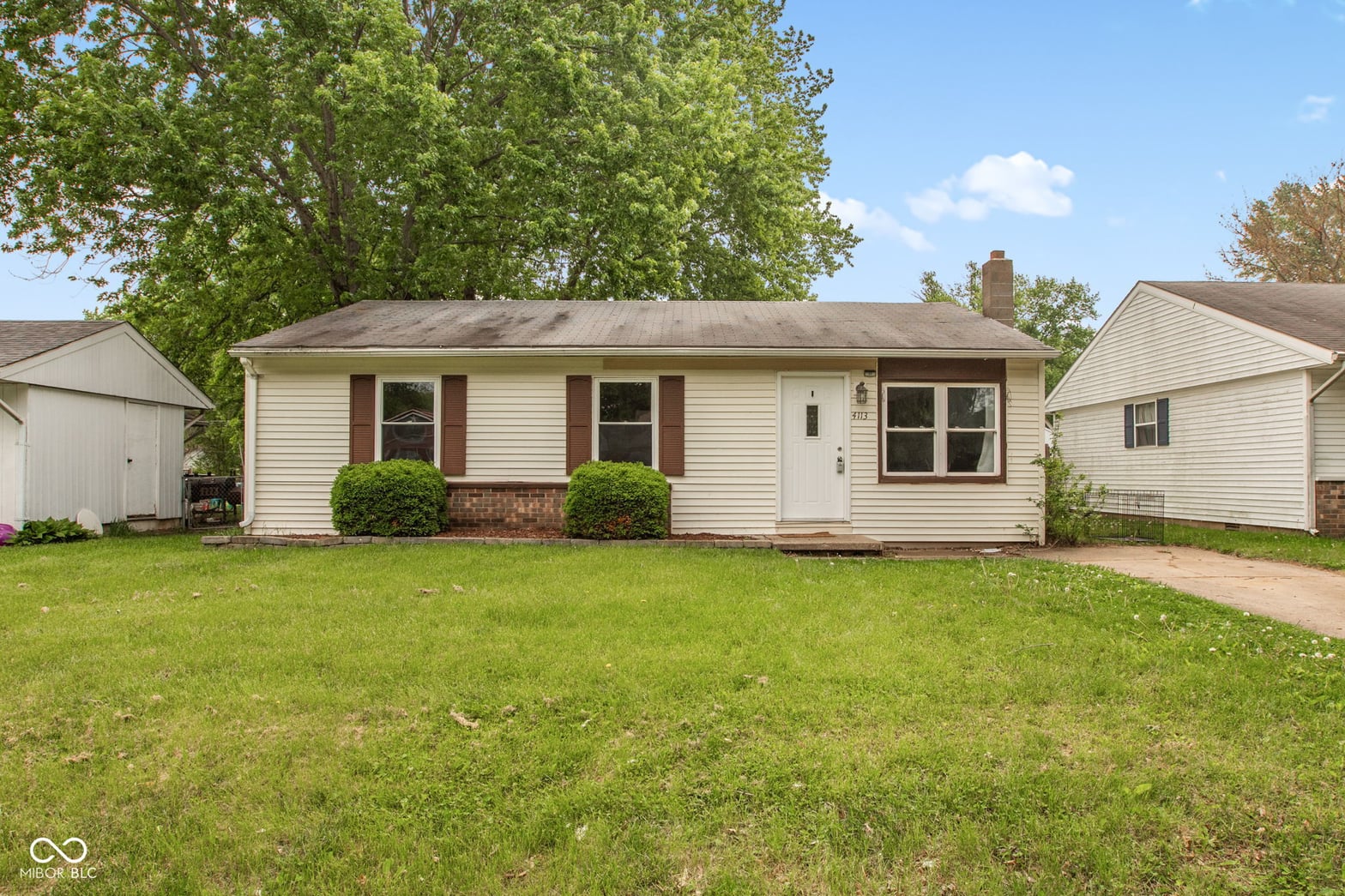 Front exterior at 4113 Hillside Drive, Lafayette, IN
