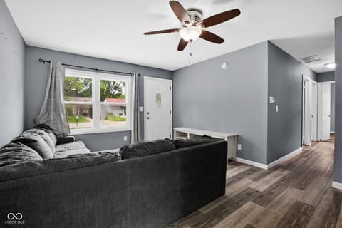 Living room at 4113 Hillside Drive, Lafayette, IN