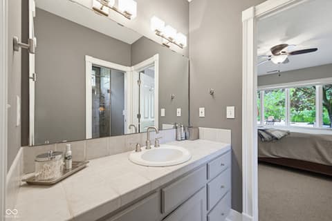 Primary bathroom at 7436 Glenvista Place, Fishers, IN