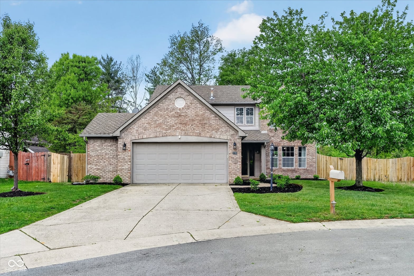 Front exterior at 1450 Preston Court, Greenwood, IN
