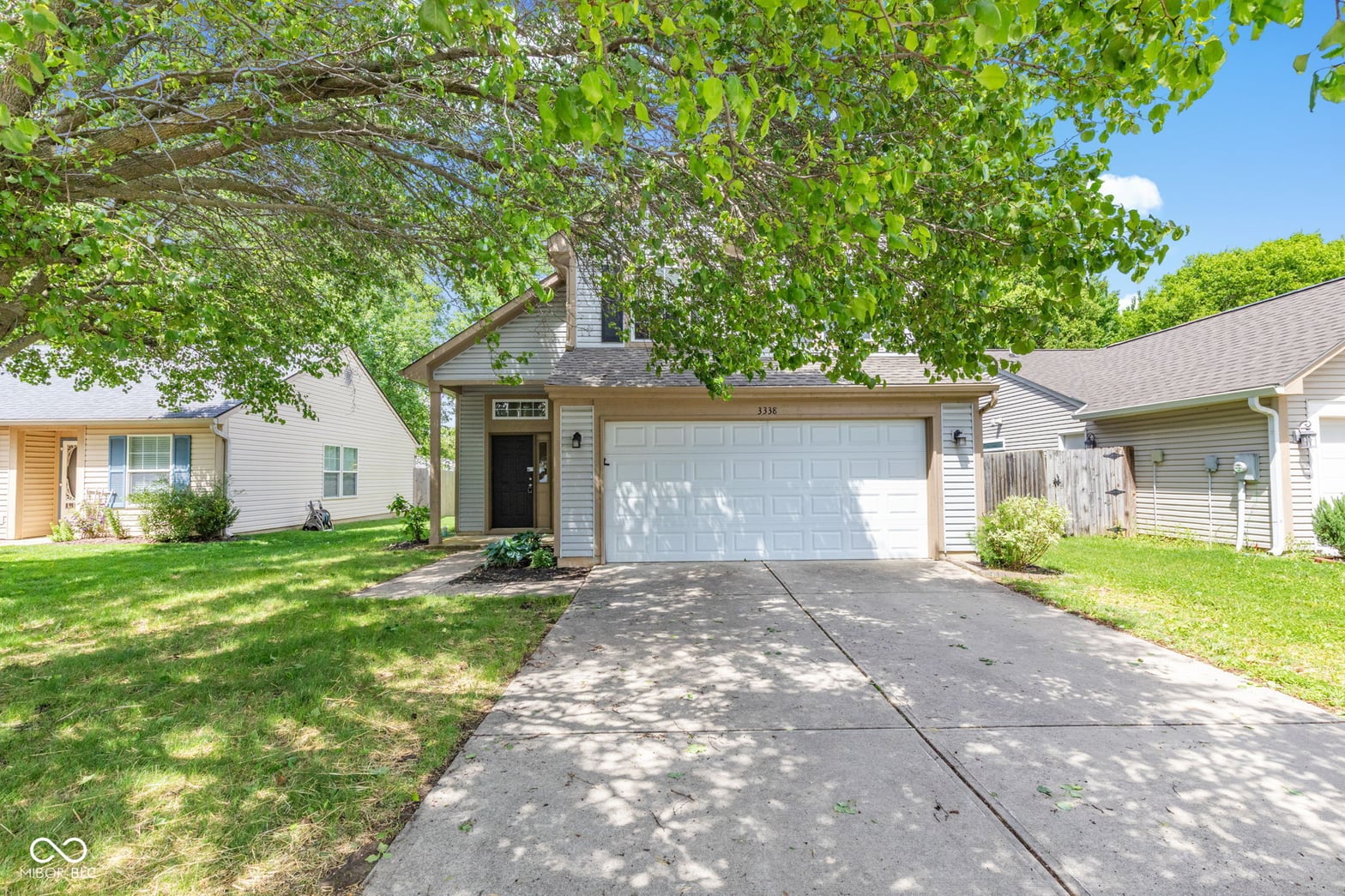 Front exterior at 3338 Montgomery Drive, Indianapolis, IN
