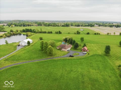 Aerial view at 1327 N 125 W, Franklin, IN
