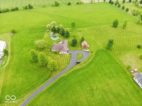 Aerial view at 1327 N 125 W, Franklin, IN