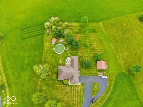 Aerial view at 1327 N 125 W, Franklin, IN