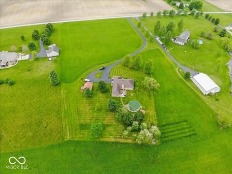 Aerial view at 1327 N 125 W, Franklin, IN