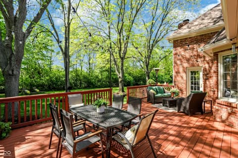 Outdoor living area at 2835 Towne Drive, Carmel, IN