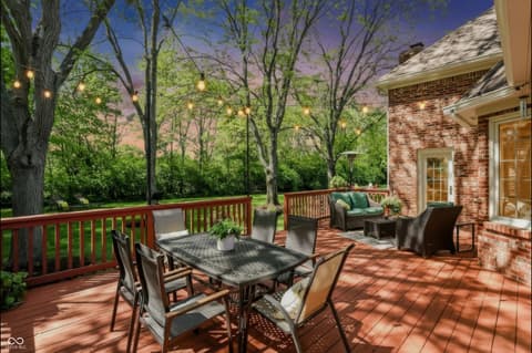 Outdoor living area at 2835 Towne Drive, Carmel, IN