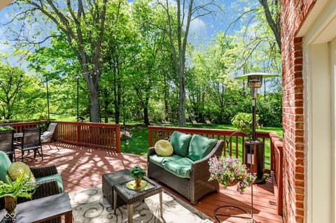 Outdoor living area at 2835 Towne Drive, Carmel, IN