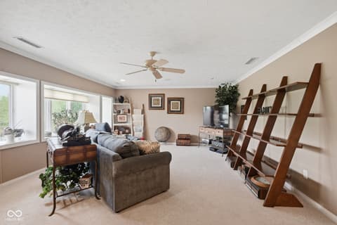 Living room at 7450 Easy Street, Fishers, IN