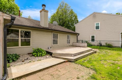 Backyard at 6564 Devinney Drive, Indianapolis, IN