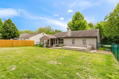 Backyard at 6564 Devinney Drive, Indianapolis, IN
