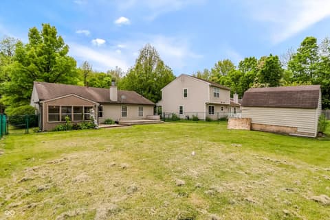 Backyard at 6564 Devinney Drive, Indianapolis, IN