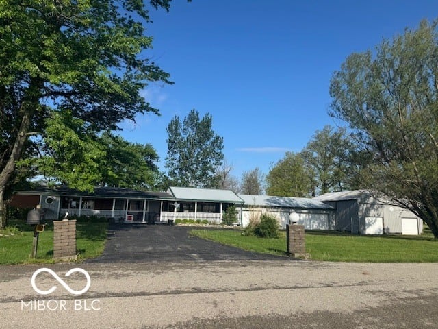 Front exterior at 6077 S 200 E, Waldron, IN
