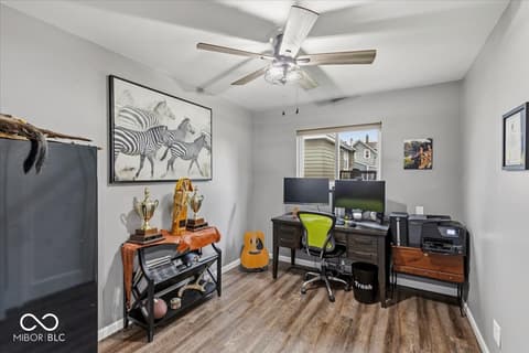 Home office at 445 Green Street, Tipton, IN