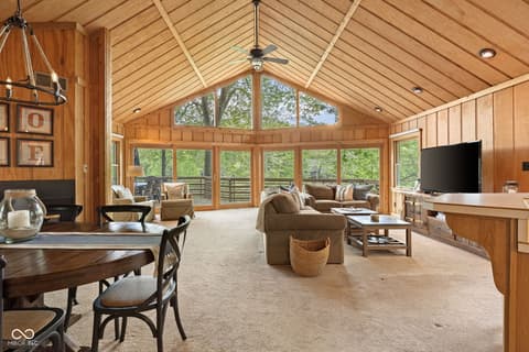 Living room at 6232 Bobwhite Drive, Nineveh, IN