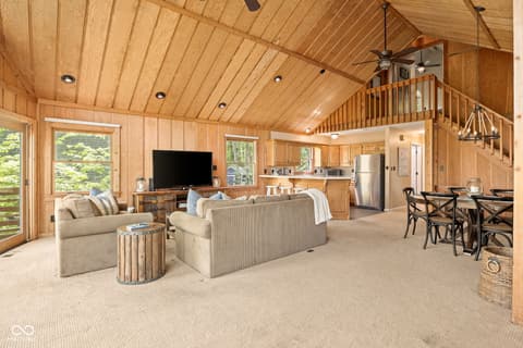 Living room at 6232 Bobwhite Drive, Nineveh, IN