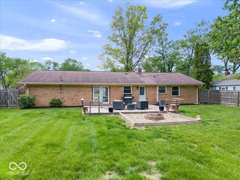 Backyard at 6921 Tousley Drive, Indianapolis, IN