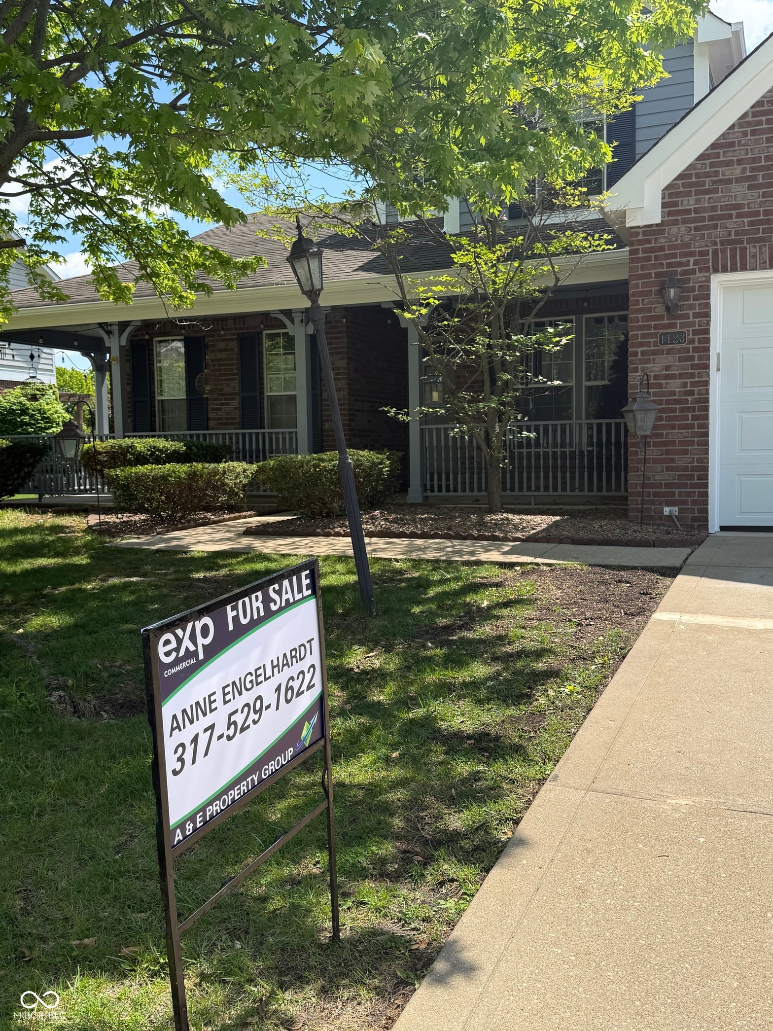 Front exterior at 1123 Statesman Drive, Brownsburg, IN