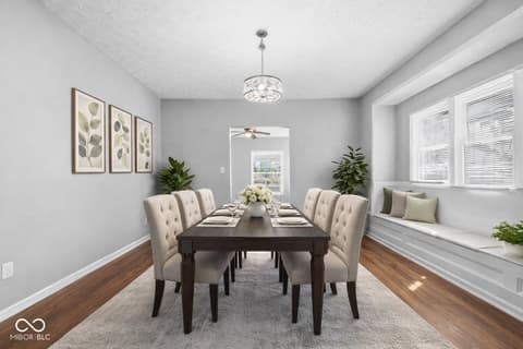 Dining room at 3844 Graceland Avenue, Indianapolis, IN