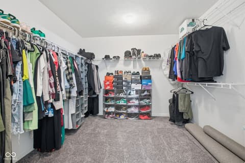 Walk In Closets — 89 Spring Lake Drive, Westfield, IN